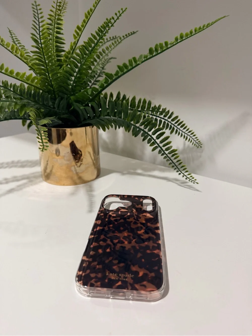 kate spade Tortoiseshell Black & Brown IPhone Case 17 pro Max